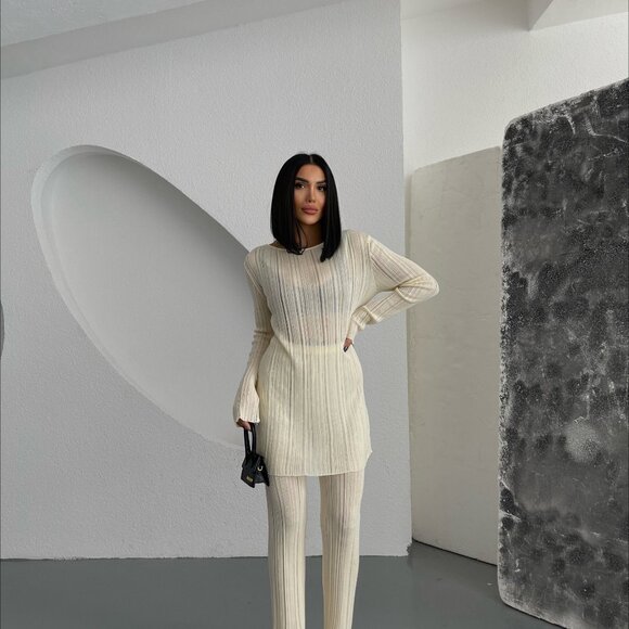 The GunHar Store Dresses & Skirts - Sobe Co-ord set in White